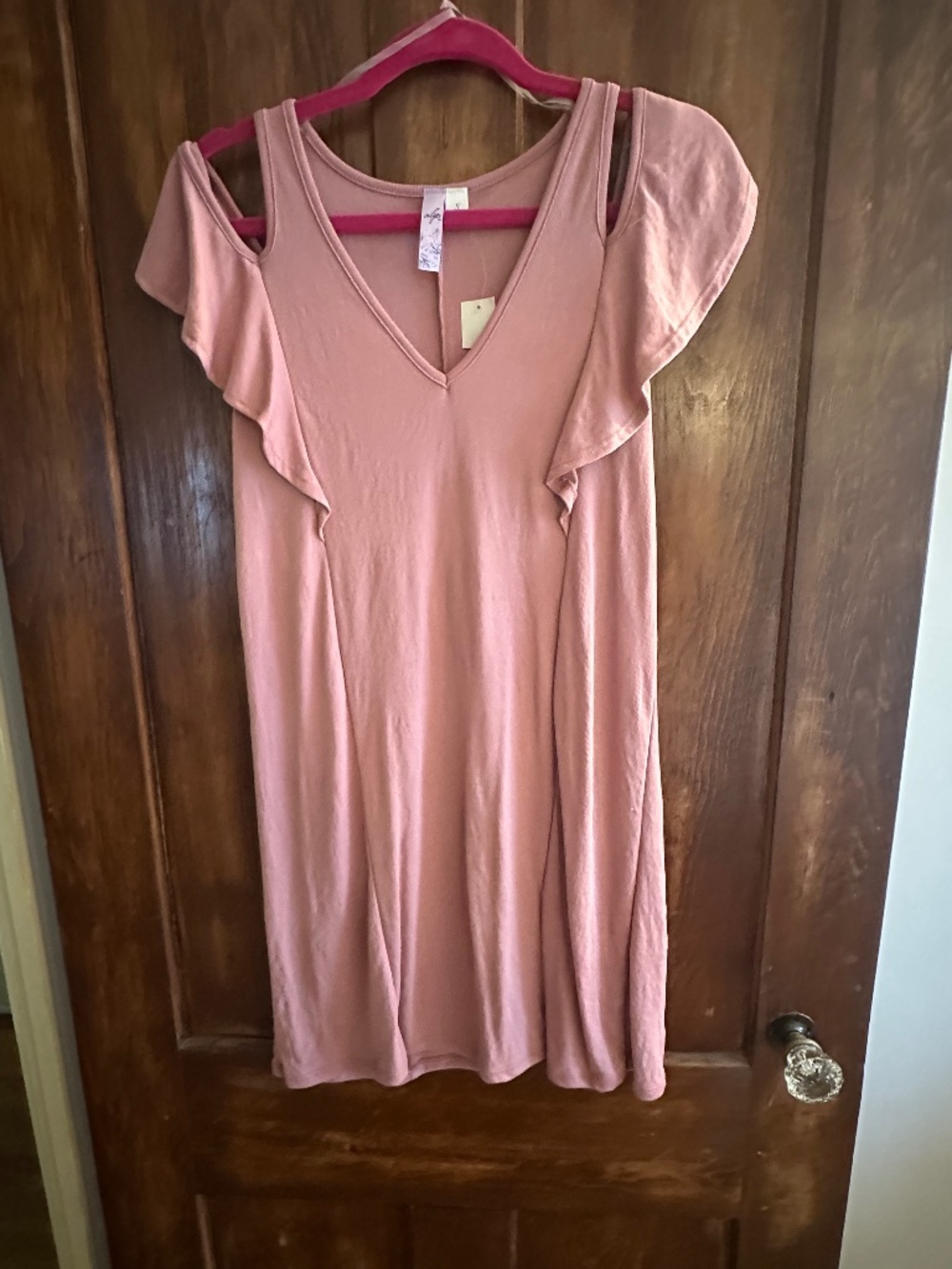 Francesca’s women’s midi dress size s pink New with tags